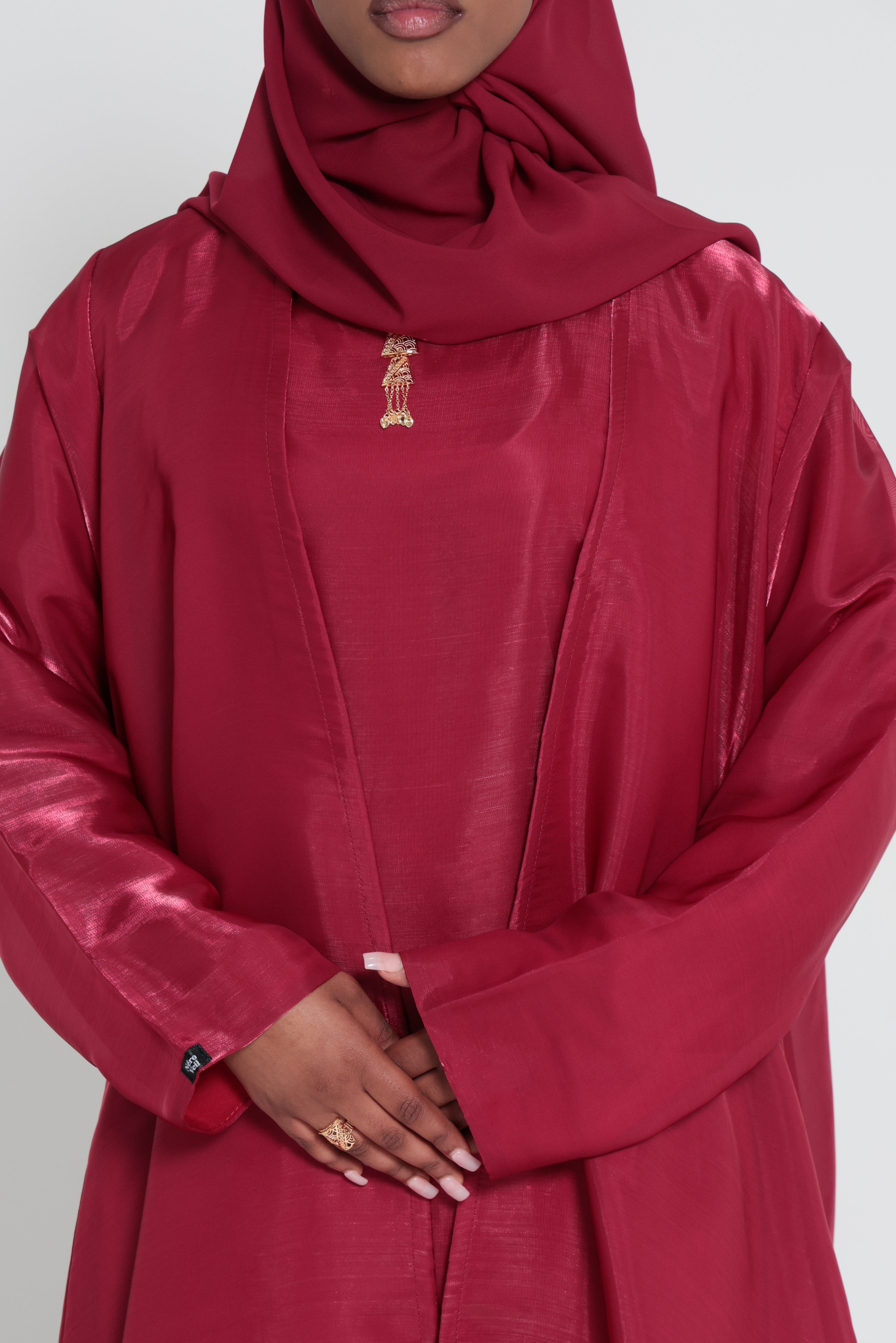The Noor Collection -  Burgundy Abaya
