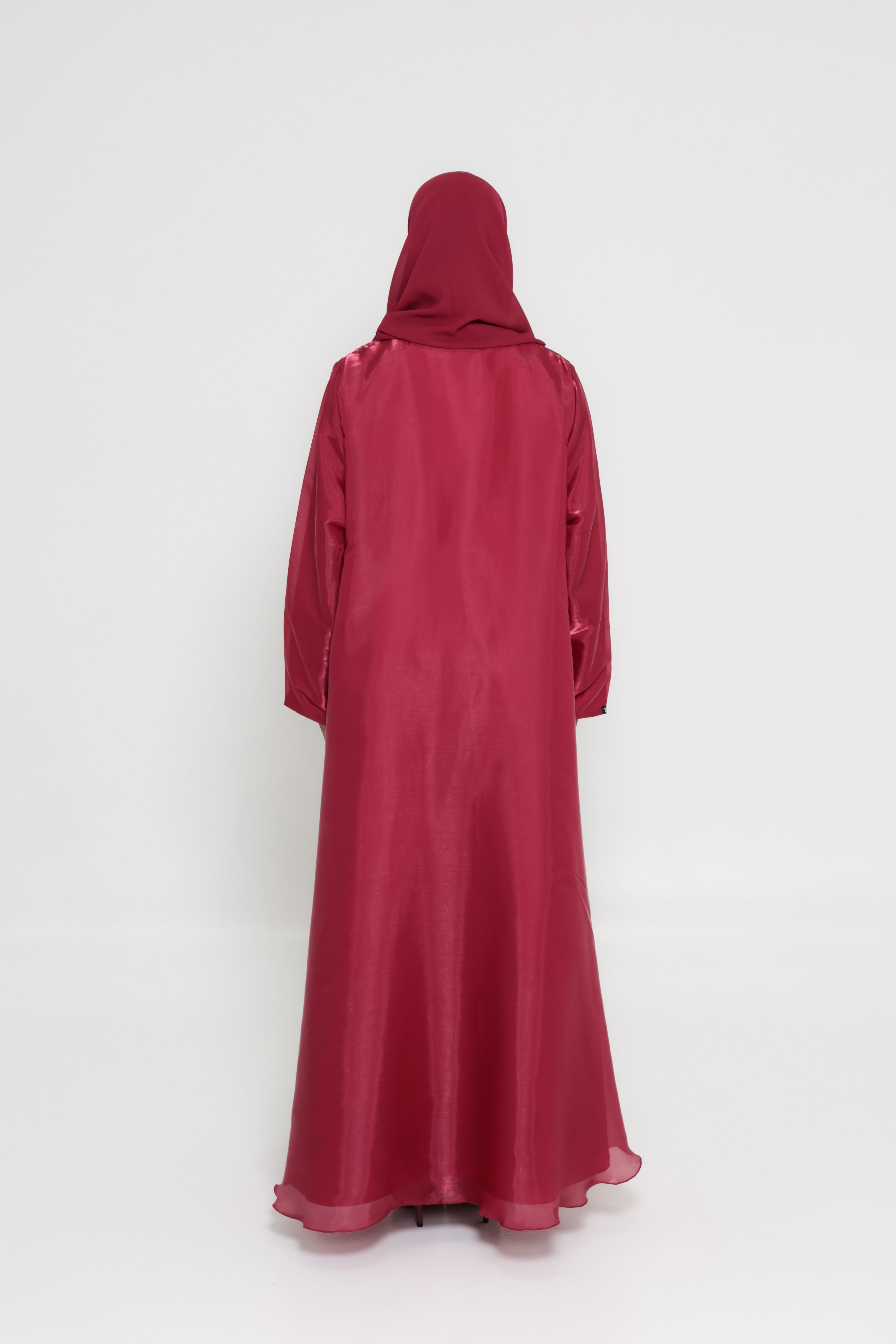 The Noor Collection -  Burgundy Abaya