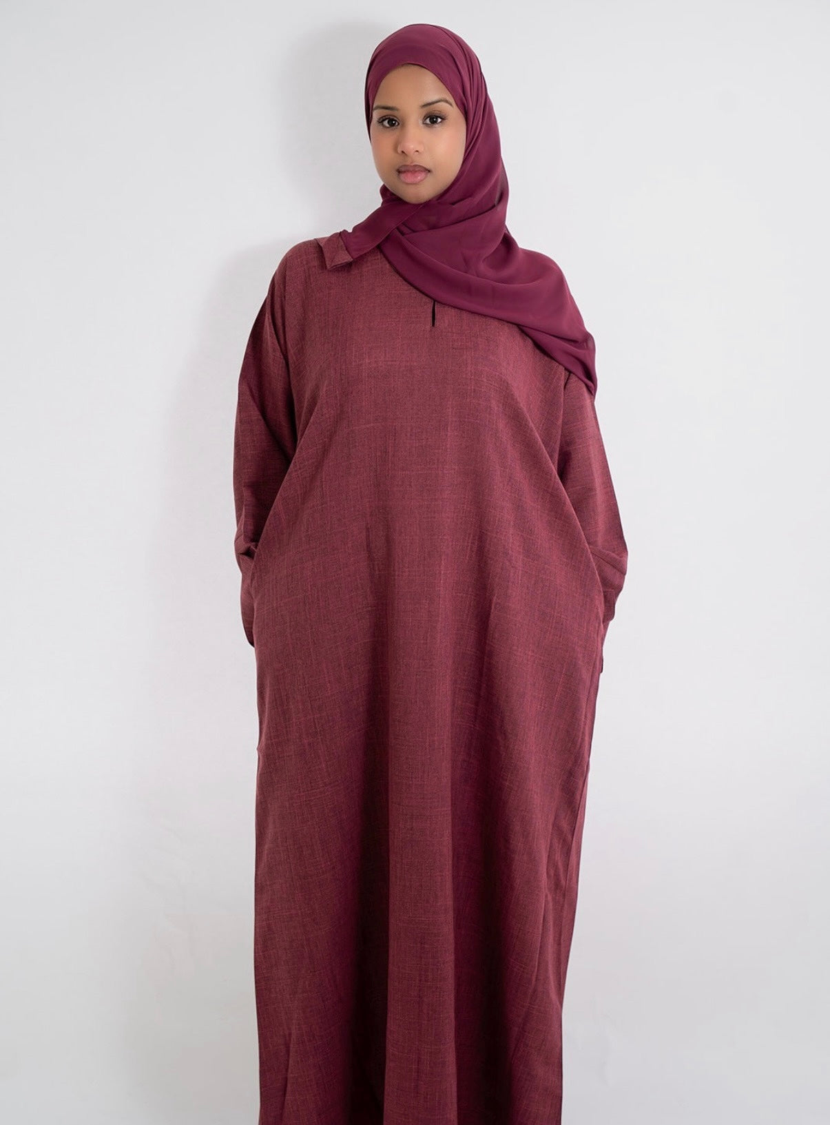 The Linen Collection - Mulberry (Burgundy)