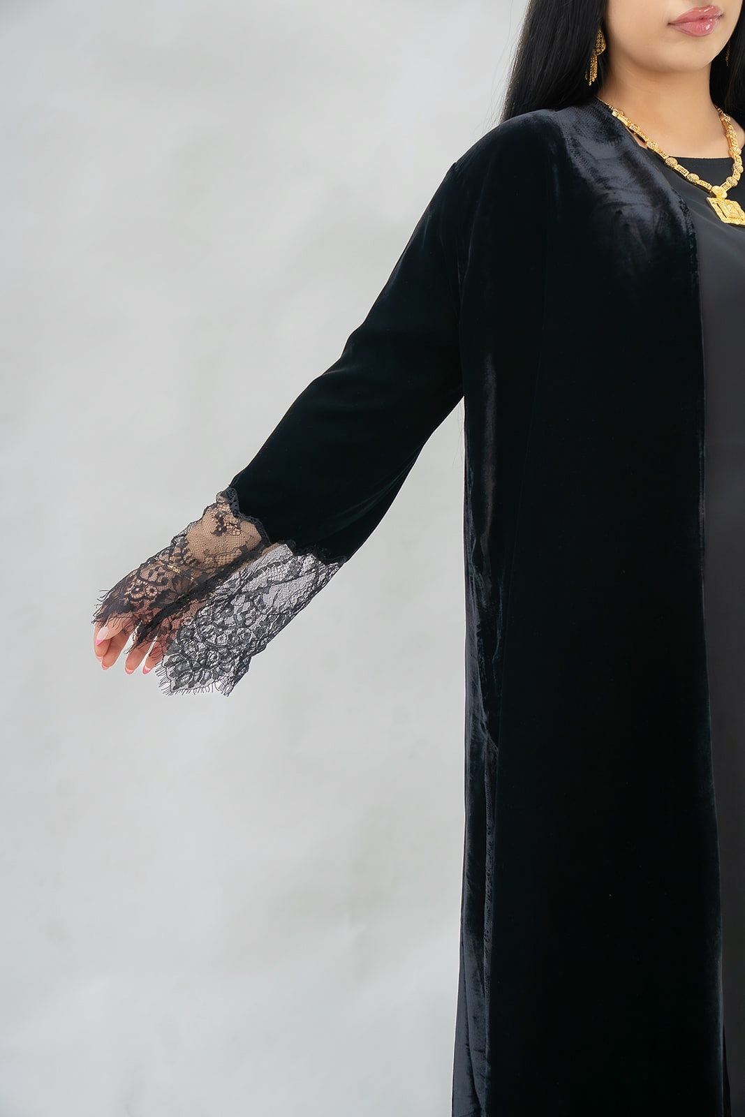 The Velvet Lace Collection  - Black
