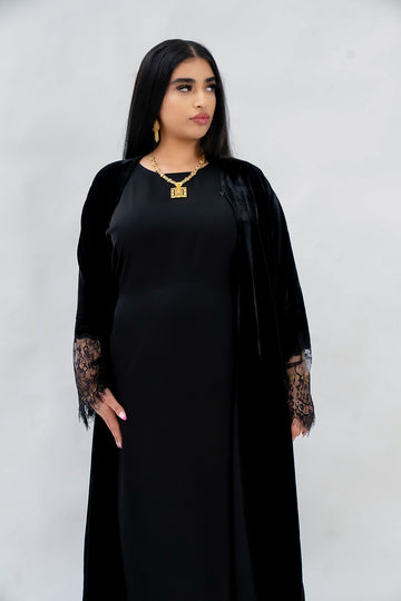 The Velvet Lace Collection  - Black