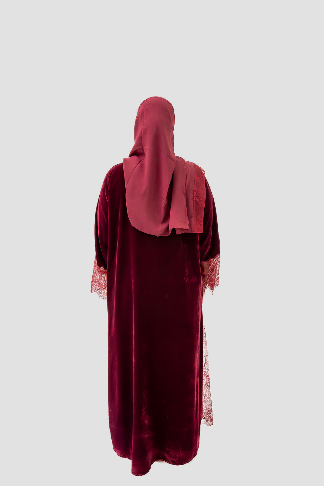 The Velvet Lace Collection  - Burgundy
