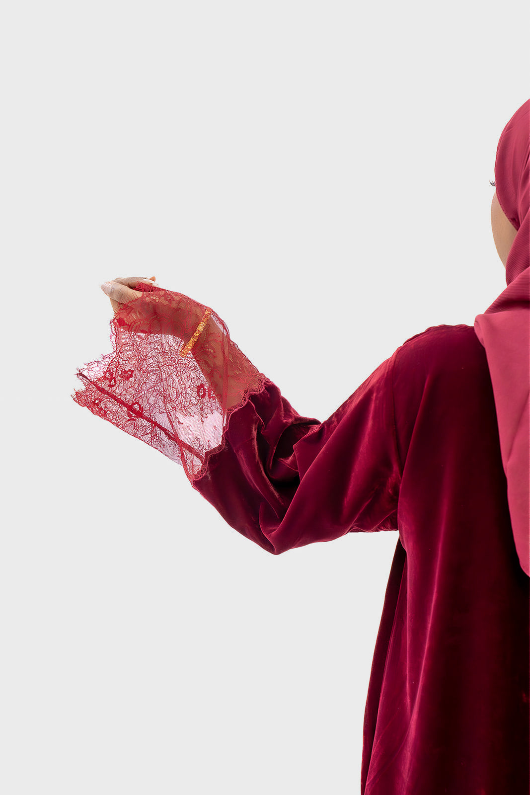 The Velvet Lace Collection  - Burgundy