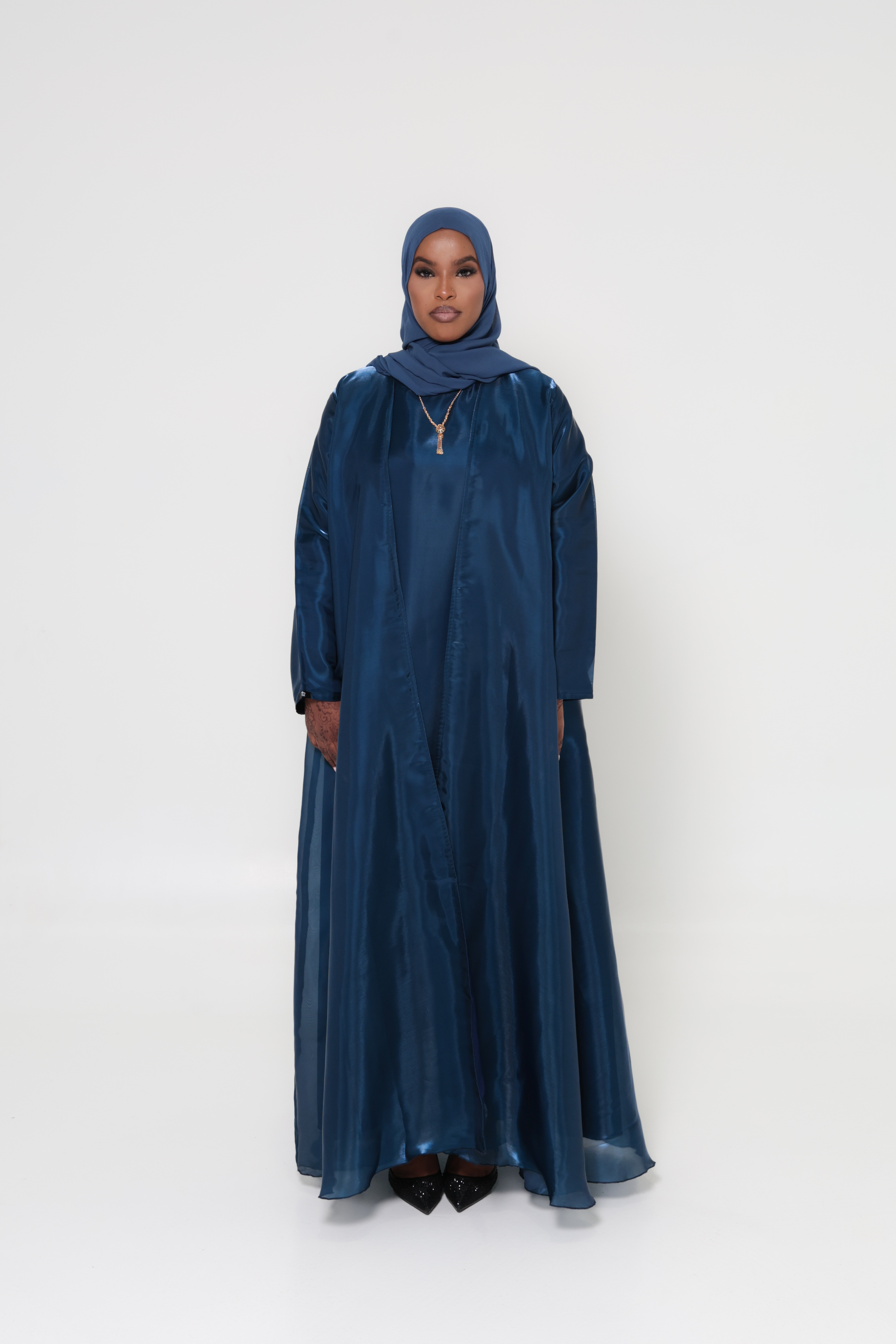 The Noor Collection -  Blue Abaya