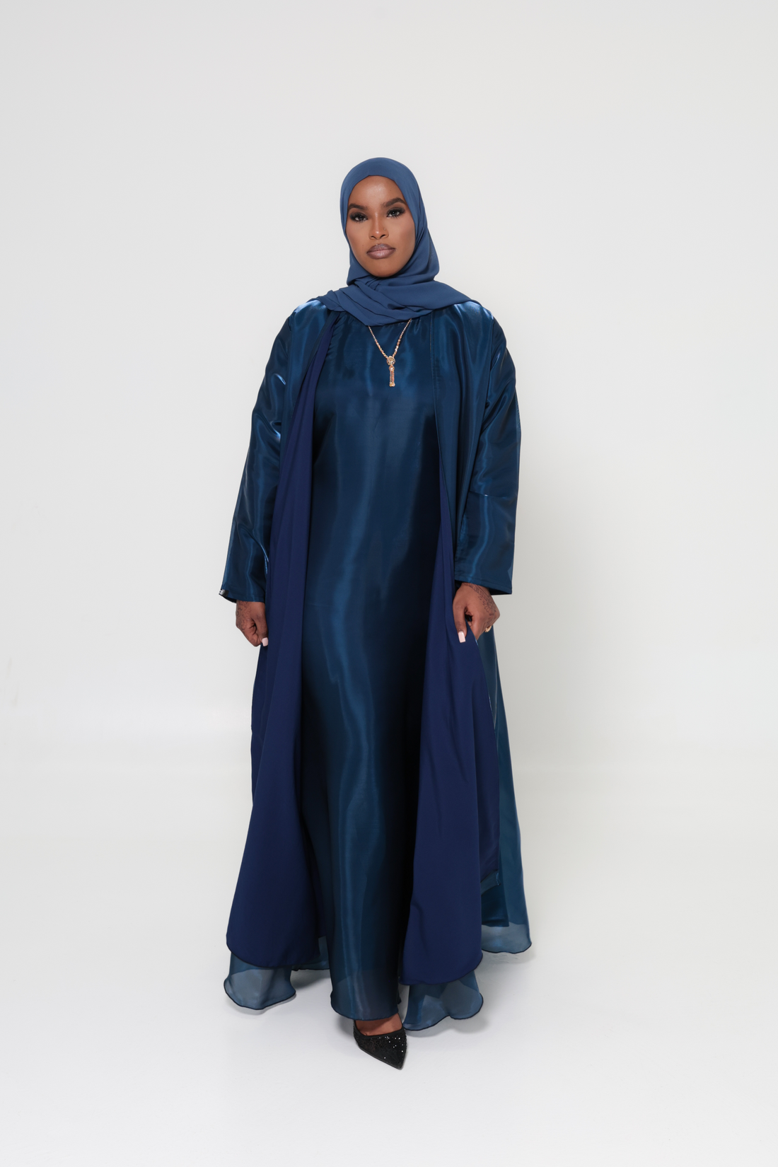 The Noor Collection -  Blue Abaya